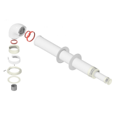Комплект дымохода универс. коаксиальный 60/100 L 1000 со станд. наконечником Krats