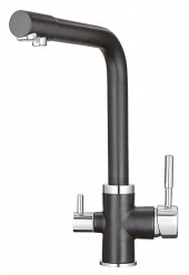 Комплект кухонный смеситель Granula 2015 Чёрный + Фильтр Granula