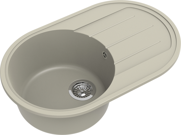 EWIGSTEIN Мойка ELEGANT R50F  1-чаша+крыло 752*470мм топаз арт.EW-