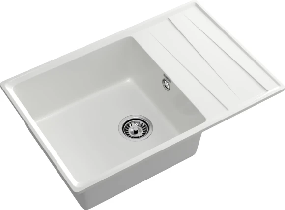 GRANFEST Мойка LEVEL 760L  1-чаша+крыло 760*500 иней арт.GF-