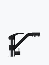 Смеситель кухонный TOLERO ДУО (черный №911) Смеситель кухонный TOLERO ДУО (черный №911)