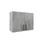 800 Шкаф навесной для посуды с полкой - Цемент светлый 800 Шкаф навесной для посуды с полкой - Цемент светлый