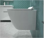 Унитаз подвесной K47 безободковый, сиденье тонкое ДП, крепления Унитаз подвесной K47 безободковый, сиденье тонкое ДП, крепления