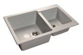 GRANFEST Мойка PRACTIK 780K  2 чаши 780*510мм серый арт.GF- GRANFEST Мойка PRACTIK 780K  2 чаши 780*510мм серый арт.GF-