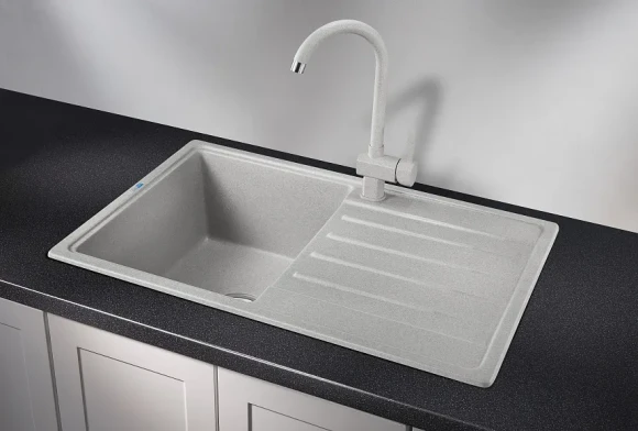 7602, БАЗАЛЬТ, кухонная мойка, СтандАРТ кварц