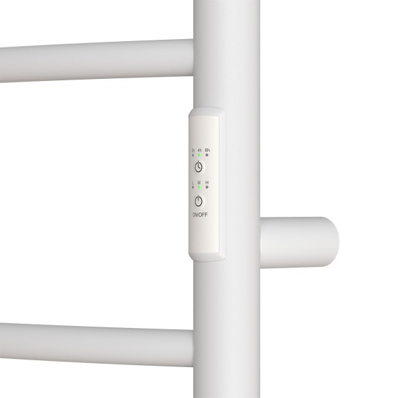 Полотенцесушитель электрический Point Афина PN04848PW П5 400x800 с полкой, диммер справа, белый Полотенцесушитель электрический Point Афина PN04848PW П5 400x800 с полкой, диммер справа, белый