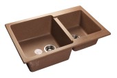 GRANFEST Мойка PRACTIK 780K  2 чаши 780*510мм терракот арт.GF- GRANFEST Мойка PRACTIK 780K  2 чаши 780*510мм терракот арт.GF-