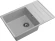 GRANFEST Мойка LEVEL 760L  1-чаша+крыло 760*500 серый арт.GF-