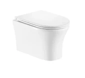 Унитаз подвесной K501 безободковый, сиденье тонкое ДП, крепления 