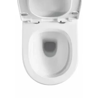 Унитаз подвесной K501 безободковый, сиденье тонкое ДП, крепления 