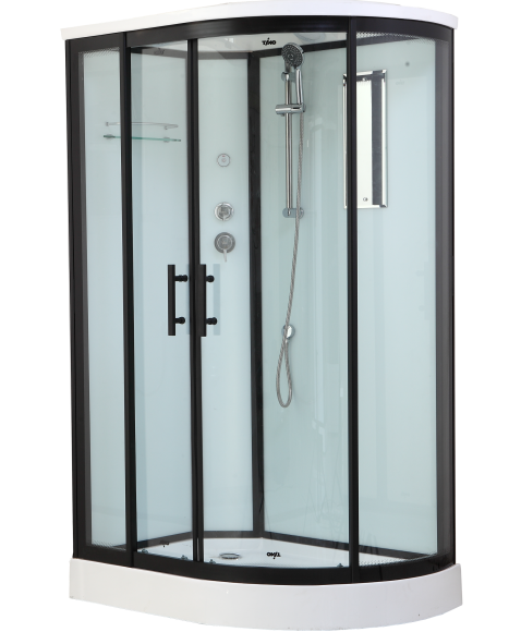 Timo Standart Т-6602 Black L душевая кабина 120*85*220
