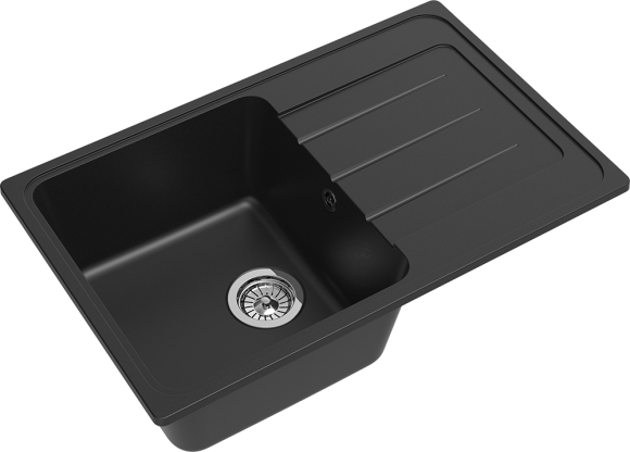 EWIGSTEIN Мойка ELEGANT 50F  1-чаша+крыло 762*480мм антрацит арт.EW-