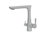 EWIGSTEIN Смеситель для кухни Г-обр. с краном питьевой воды D-40мм серый металлик арт. EWIGSTEIN Смеситель для кухни Г-обр. с краном питьевой воды D-40мм серый металлик арт.