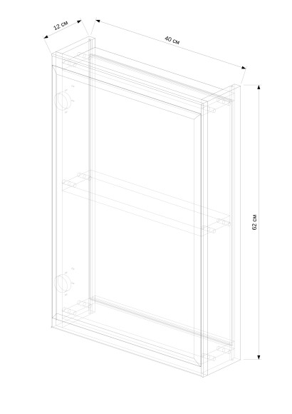 40 Зеркало-шкаф "Cleo 40" 40 Зеркало-шкаф "Cleo 40"
