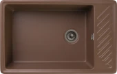 GRANFEST  Мойка QUARZ 51  1-чаша+крыло 760*480мм терракот арт.GF-ZL-