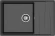 GRANFEST Мойка LEVEL 760L  1-чаша+крыло 760*500 черный арт.GF-