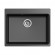 Мойка кухонная RIVELATO Axel 60, 620x510, Х-60 черный, кварц