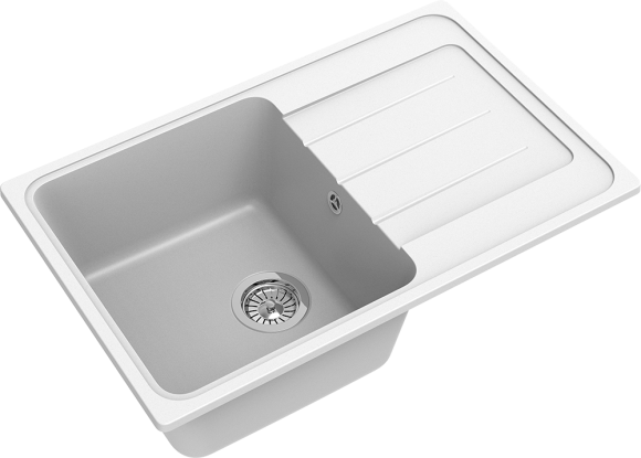 EWIGSTEIN Мойка ELEGANT 50F  1-чаша+крыло 762*480мм иней арт.EW-