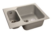 GRANFEST Мойка STANDART 615K  1,5-чаши 612*495мм серый арт.GF- GRANFEST Мойка STANDART 615K  1,5-чаши 612*495мм серый арт.GF-