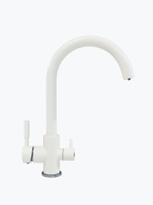 Смеситель кухонный TOLERO Элара Дуо (Белый №923) Смеситель кухонный TOLERO Элара Дуо (Белый №923)