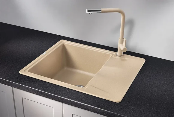 6201, ПЕСОК, кухонная мойка, кварц