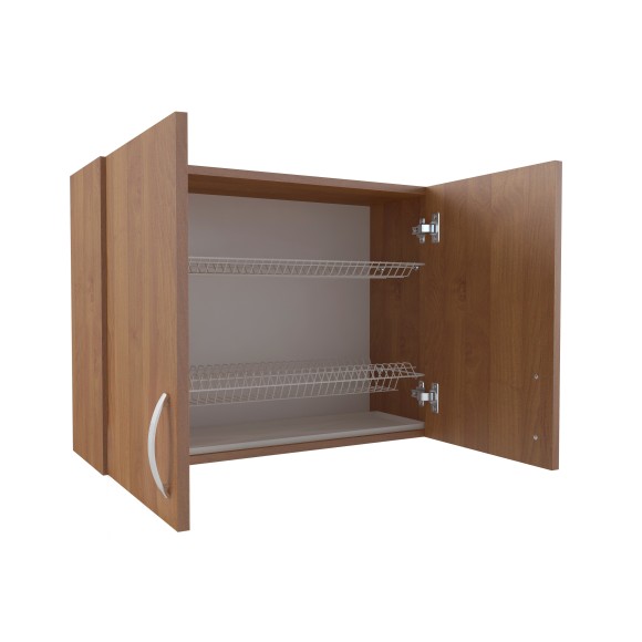 800 Шкаф навесной (для посуды) под сушку - ольха