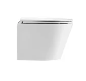 Унитаз подвесной K504 безободковый, сиденье тонкое ДП, крепления 