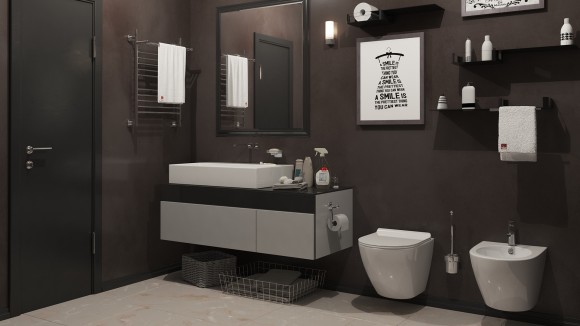 TIMO Комплект 2 в 1 умная электронная крышка биде c подогревом TE-720 + подвесной унитаз