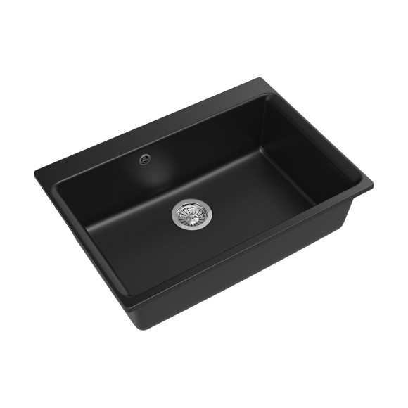 Мойка кухонная RIVELATO Axel 70, 720x540, Х-70 антрацит, кварц