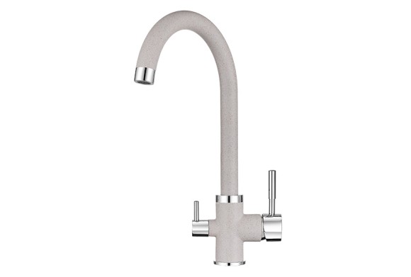 2168, АНТИК (БЕЖЕВЫЙ), СМЕСИТЕЛЬ КУХОННЫЙ