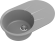 EWIGSTEIN Мойка RUND 50F 1-чаша+крыло 750*480мм серый металлик арт.EW- EWIGSTEIN Мойка RUND 50F 1-чаша+крыло 750*480мм серый металлик арт.EW-