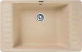 GRANFEST  Мойка QUARZ 71  1-чаша+крыло 760*480мм бежевый арт.GF-ZW-