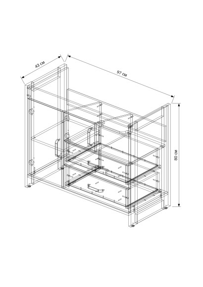 100 Тумба "Fernanda 100" (ум. Миранда 100/Грэмми 100/Фостер 100)