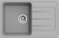 EWIGSTEIN Мойка ELEGANT 50F  1-чаша+крыло 762*480мм серый металлик арт.EW-