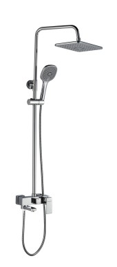 FS01C Душевая стойка со смесителем латунь, хром EvaGold FS01C Душевая стойка со смесителем латунь, хром EvaGold