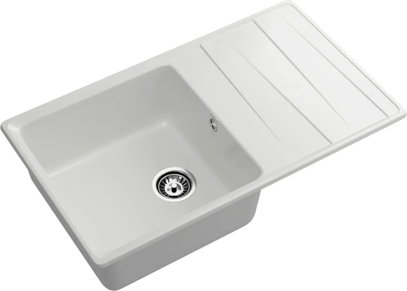 GRANFEST Мойка LEVEL 860L  1-чаша+крыло 860*500мм иней арт.GF-