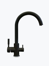 Смеситель кухонный TOLERO Элара Дуо (Чёрный №911) Смеситель кухонный TOLERO Элара Дуо (Чёрный №911)