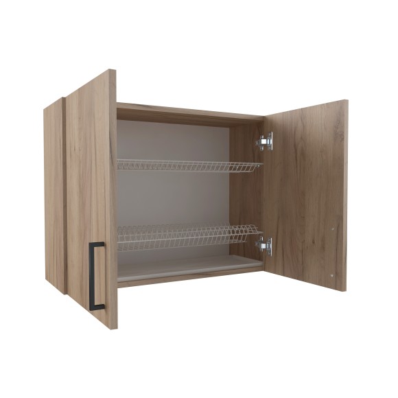 800 Шкаф навесной (для посуды) под сушку - Дуб Бунратти