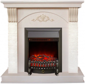 Электрокамин RealFlame Corfino WT с Fobos Lux BR S/ BL S