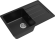 EWIGSTEIN Мойка ELEGANT 50F  1-чаша+крыло 762*480мм черный арт.EW-