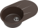 EWIGSTEIN Мойка RUND 50F 1-чаша+крыло 750*480мм шоколад арт.EW- EWIGSTEIN Мойка RUND 50F 1-чаша+крыло 750*480мм шоколад арт.EW-