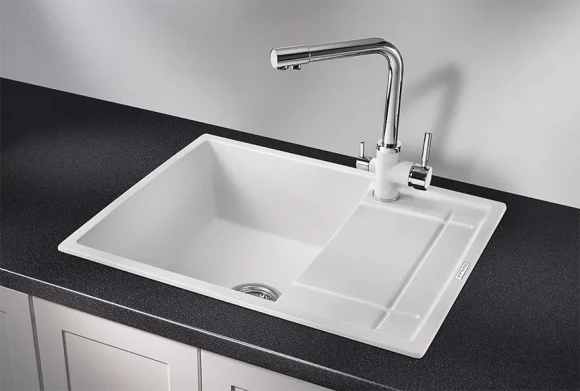 6501, АРКТИК (БЕЛЫЙ), кухонная мойка, кварц