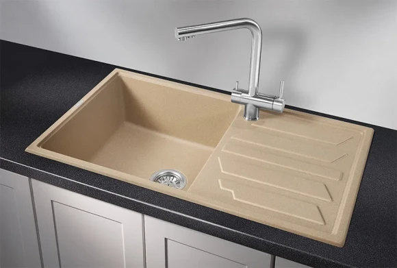 8601, ПЕСОК, кухонная мойка, кварц