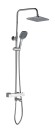 FS03C Душевая стойка со смесителем латунь, хром с терморегуляцией EvaGold FS03C Душевая стойка со смесителем латунь, хром с терморегуляцией EvaGold