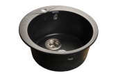 GRANFEST Мойка RONDO 480  1-чаша D-475мм черный арт.GF- GRANFEST Мойка RONDO 480  1-чаша D-475мм черный арт.GF-
