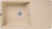 GRANFEST  Мойка QUARZ 73  1-чаша+крыло 860*480мм бежевый арт.GF-ZW-