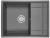6501, ГРАФИТ (ЧЁРНО-СЕРЫЙ), кухонная мойка, кварц