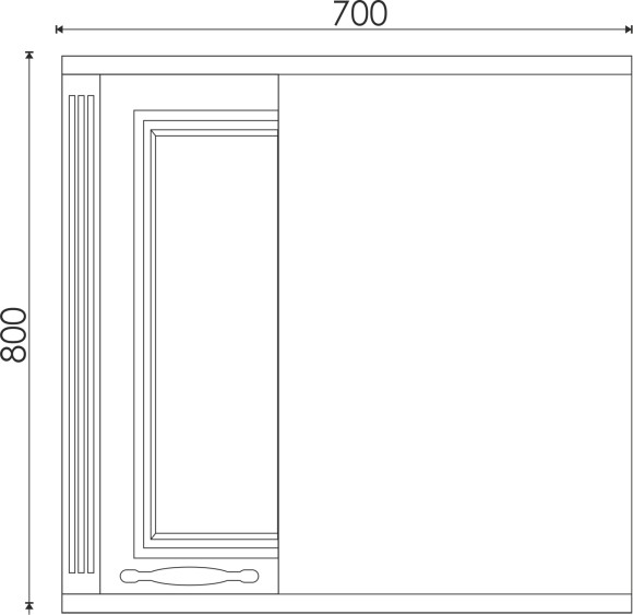 70 Зеркало-шкаф "Madonna 70" 70 Зеркало-шкаф "Madonna 70"