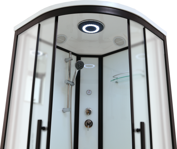 Timo Standart T-6609 Black Fabric душевая кабина (90*90*220), шт