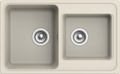 EWIGSTEIN Мойка ELEGANT 80D  2-чаши 780*480мм бежевый арт.EW-